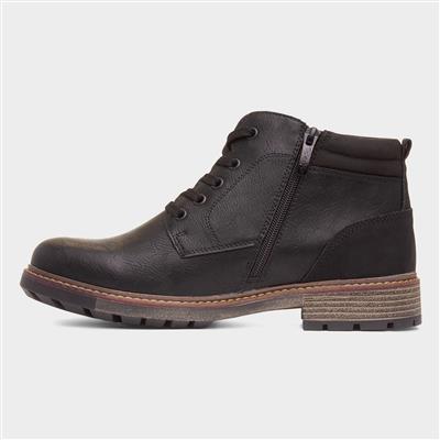 Jayden Mens Black Ankle Boot