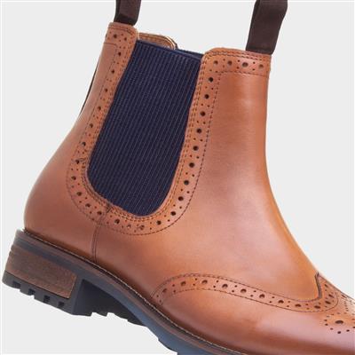 Clark Mens Tan Leather Chelsea Boot
