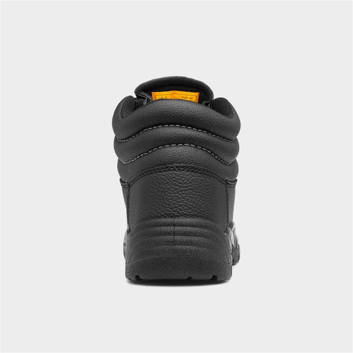 Scraper Mens Black Lace Up Safety Boot