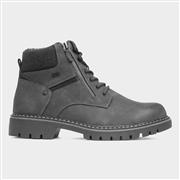 Relife Jay Mens Grey Wide Fit Ankle Boot (Click For Details)