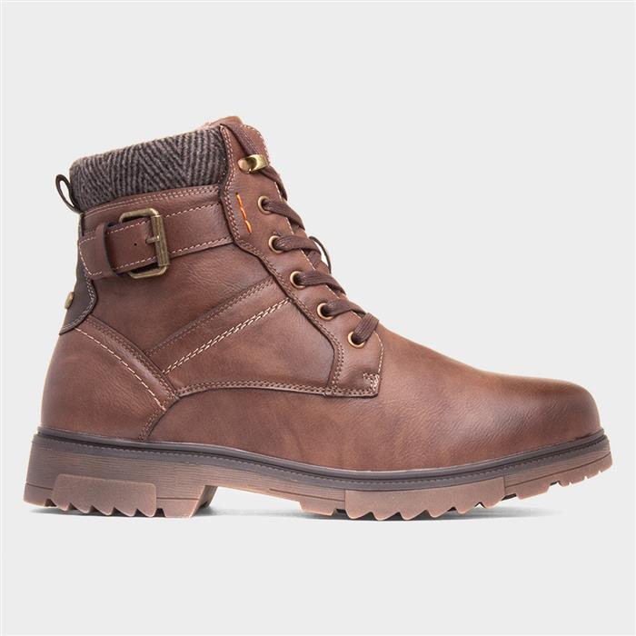 Sierra Mens Brown Lace Up Ankle Boot