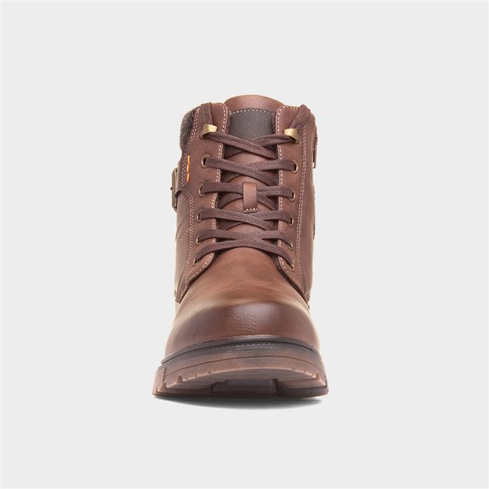 Sierra Mens Brown Lace Up Ankle Boot