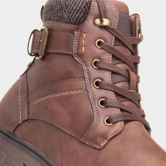 Sierra Mens Brown Lace Up Ankle Boot