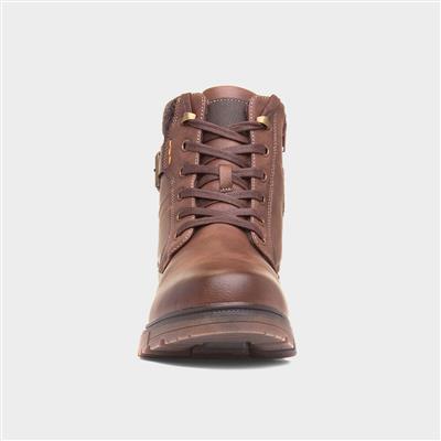 Sierra Mens Brown Lace Up Boot