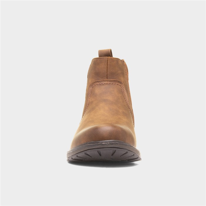 Atlas Mens Tan Ankle Chelsea Boot