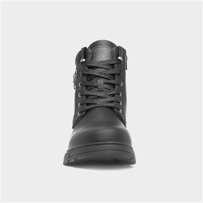Sierra Mens Black Lace Up Ankle Boot