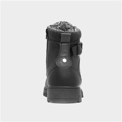 Sierra Mens Black Lace Up Boot