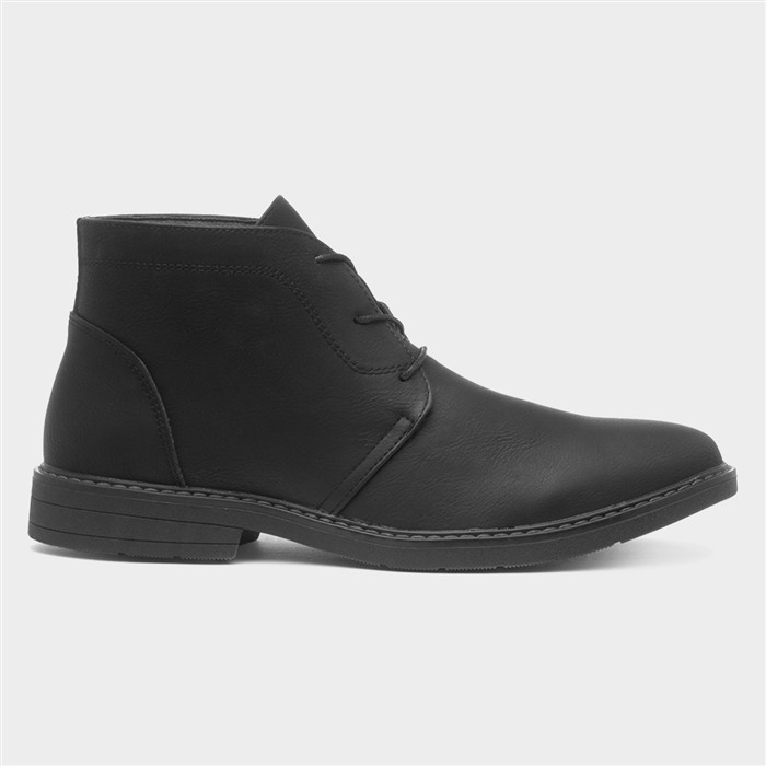 Tandy Mens Black Ankle Chukka Boot