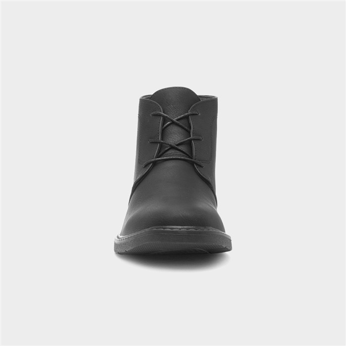Tandy Mens Black Ankle Chukka Boot