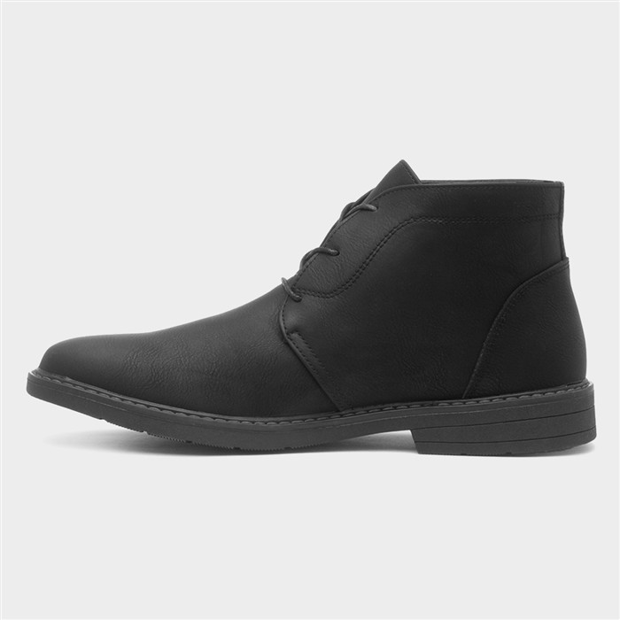 Tandy Mens Black Ankle Chukka Boot
