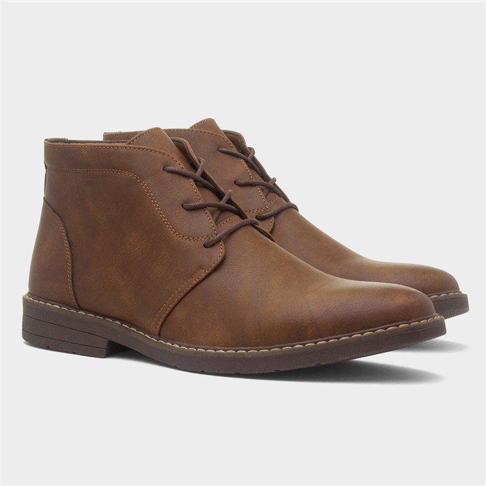 Tandy Mens Tan Ankle Chukka Boot