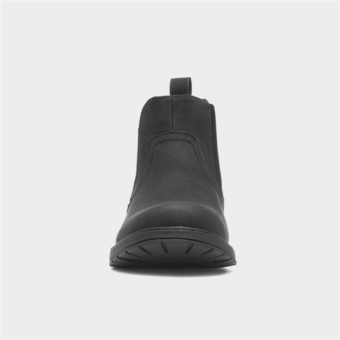 Atlas Mens Black Ankle Chelsea Boot