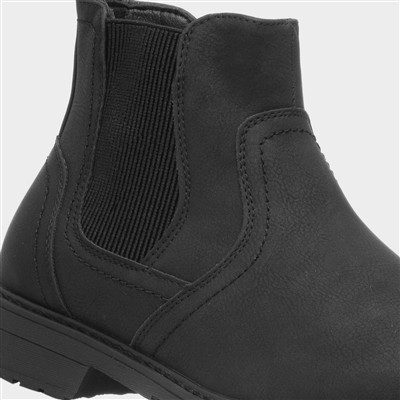 Atlas Mens Black Ankle Chelsea Boot