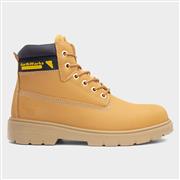 EarthWorks Mens Lace Safety Ankle Boot in Honey (Click For Details)