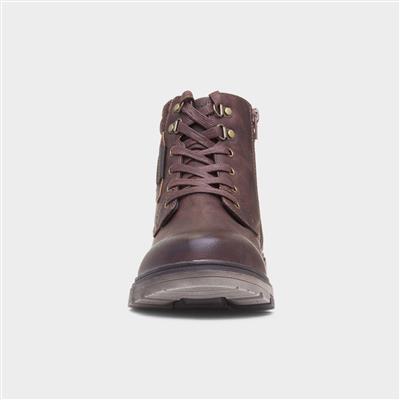 Nevada Mens Brown Lace Up Boot