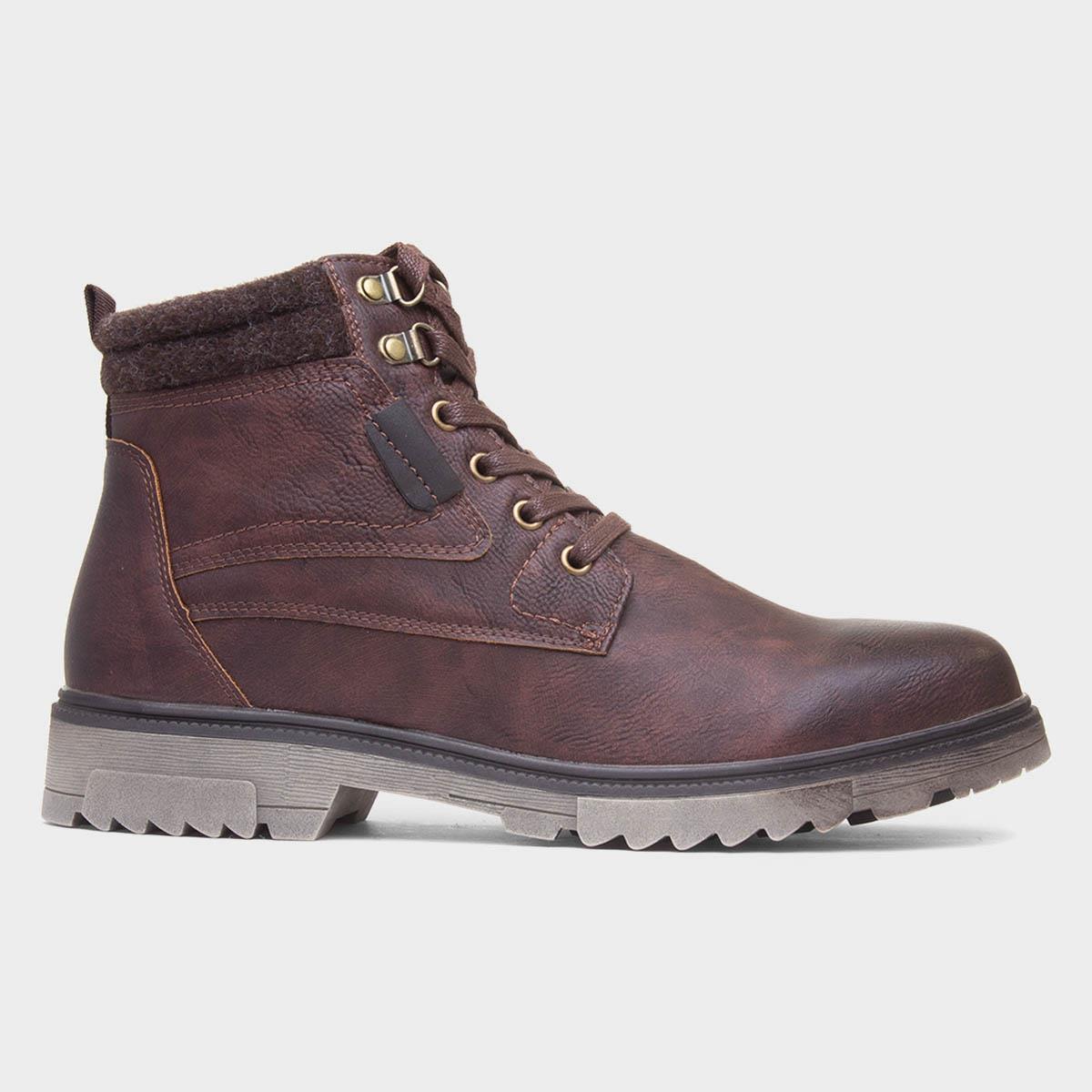 Nevada Mens Brown Lace Up Boot