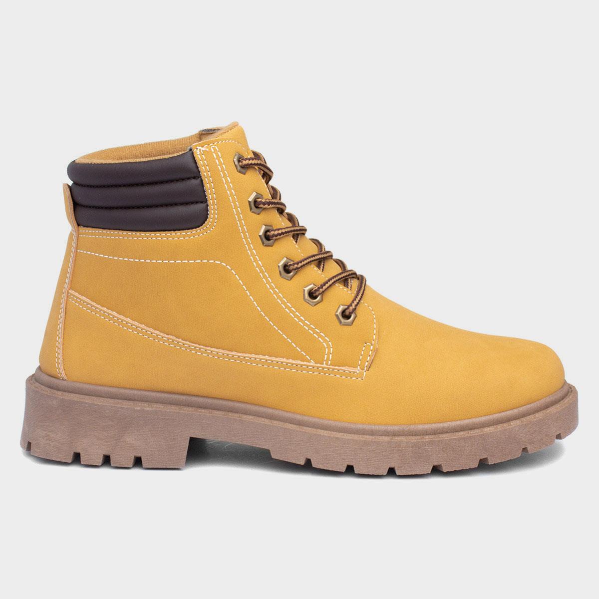 Urban Territory Bill Honey Mens Lace Up Boot-586005 | Shoe Zone