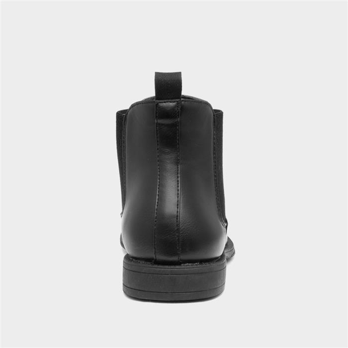 Mens Black Smart Ankle Chelsea Boot