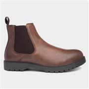 Beckett Mens Brown Cleated Chelsea Boot (Click For Details)
