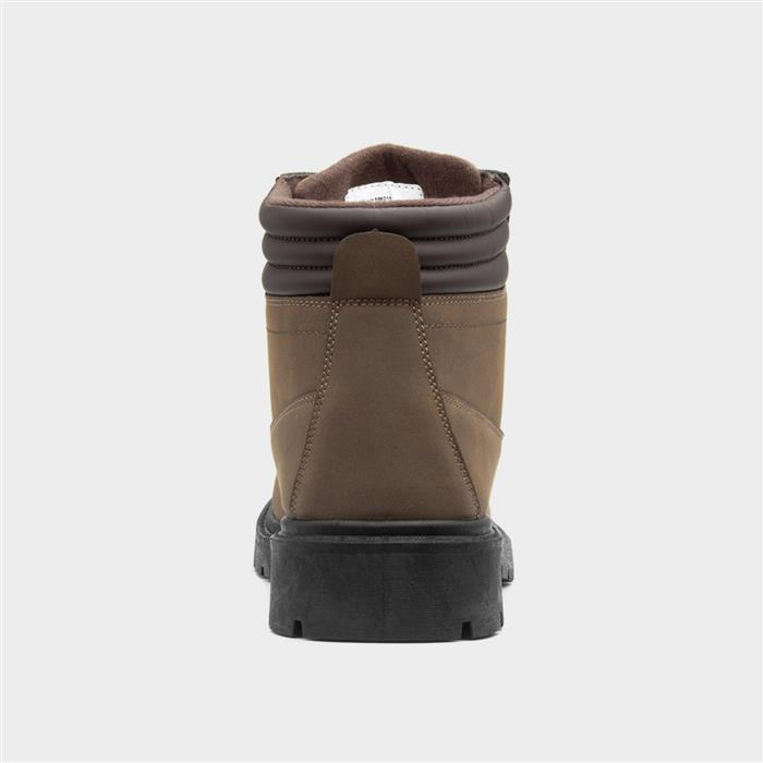 Mens Brown Lace Up Ankle Boot