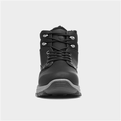 Mens Black Warm Lined Boot