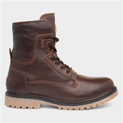 Aviator Mens Brown Lace Up Ankle Boot