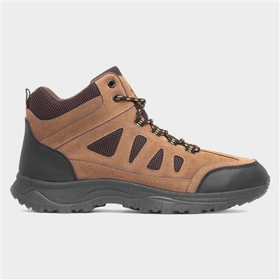 Mens Brown Walking Hiker Boot