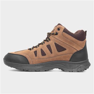 Mens Brown Walking Hiker Boot