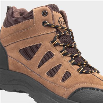 Mens Brown Walking Hiker Boot