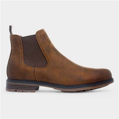 Mens Tan Chelsea Ankle Boot