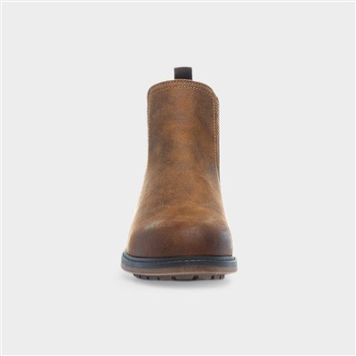 Mens Tan Chelsea Ankle Boot
