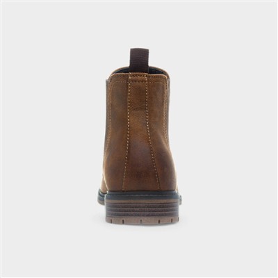 Mens Tan Chelsea Ankle Boot