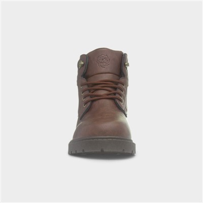 Noel Mens Brown Lace Up Ankle Boot