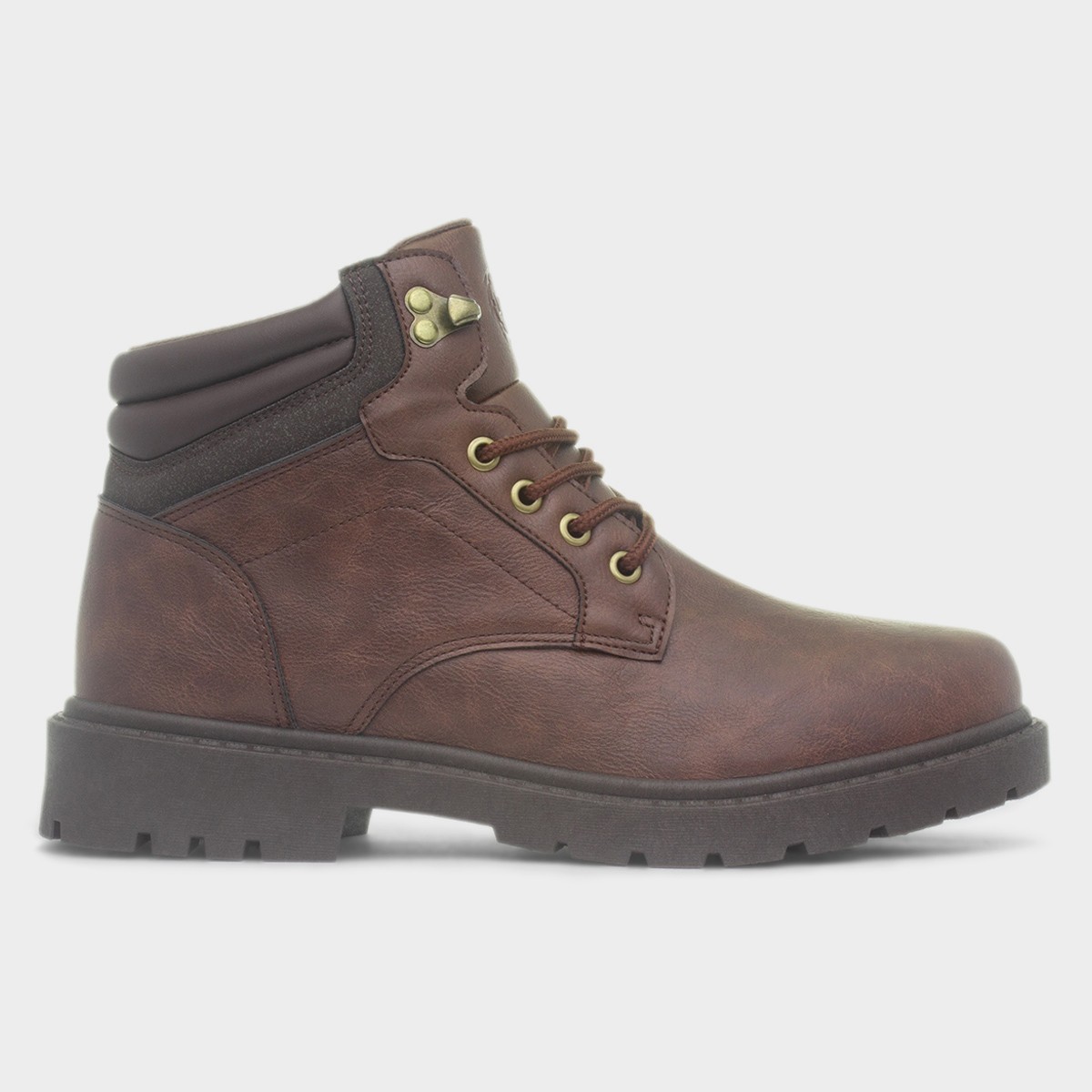 Noel Mens Brown Lace Up Ankle Boot