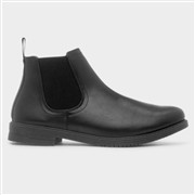 Beckett Mens Black Pull On Ankle Chelsea Boot (Click For Details)