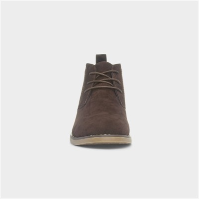Mens Brown Lace Up Desert Boot