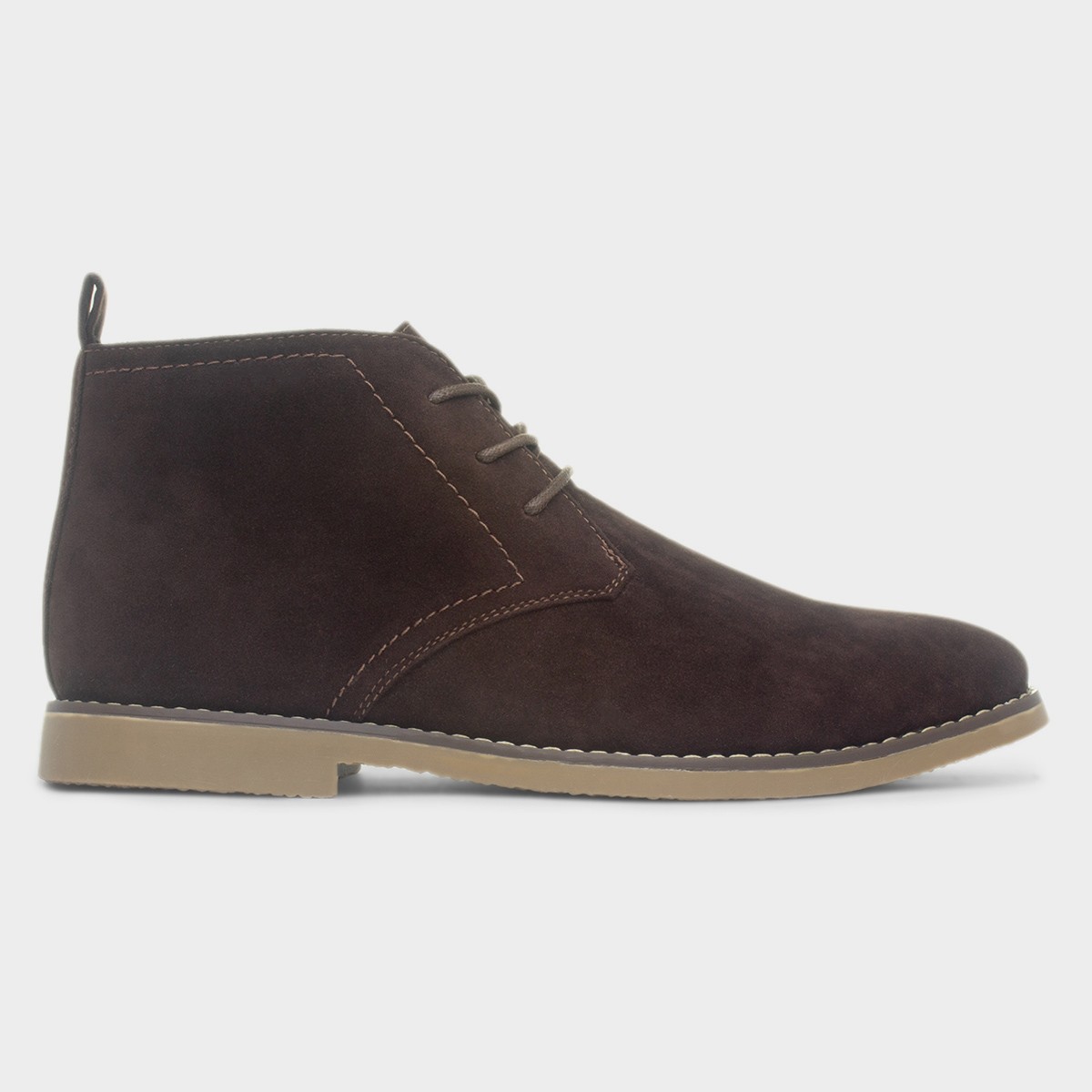 Mens Brown Lace Up Desert Boot