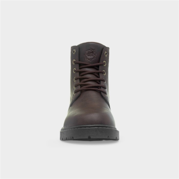Bill Mens Brown Lace Up Boot