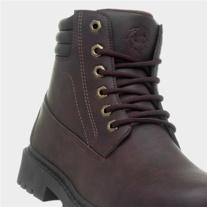 Bill Mens Brown Lace Up Boot