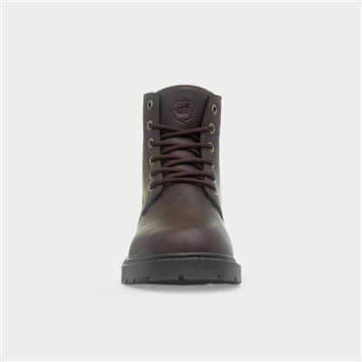 Bill Mens Brown Lace Up Boot