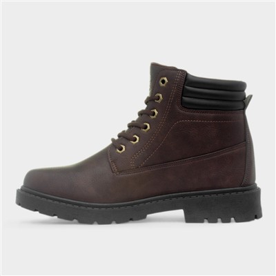 Bill Mens Brown Lace Up Boot
