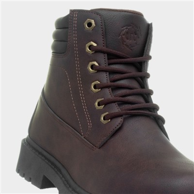 Bill Mens Brown Lace Up Boot