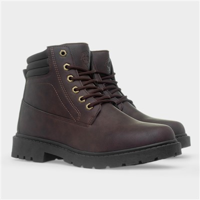 Bill Mens Brown Lace Up Boot