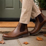 Beckett Mens Tan Pull On Ankle Chelsea Boot (Click For Details)