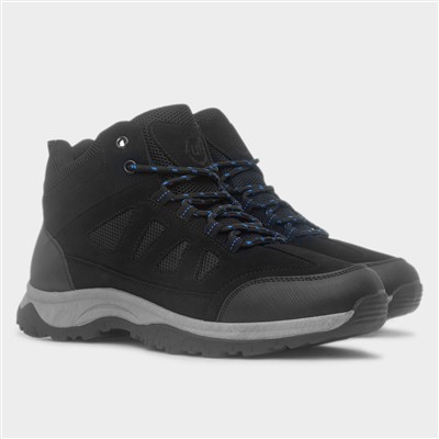 Men's Black Lace Up Ankle Boots