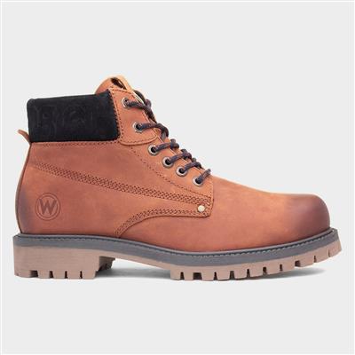Arch Mens Tan Leather Ankle Boot