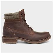 Wrangler Hill Mens Leather Lace Up Boot in Tan (Click For Details)