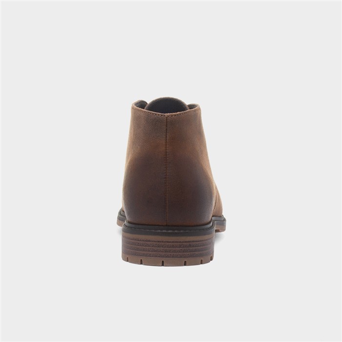 Mens Brown Ankle Lace Up Chukka Boot