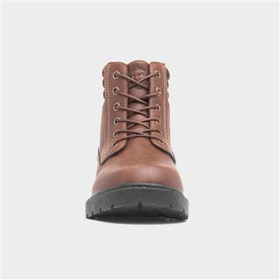 Mens Tan Lace Up Boot