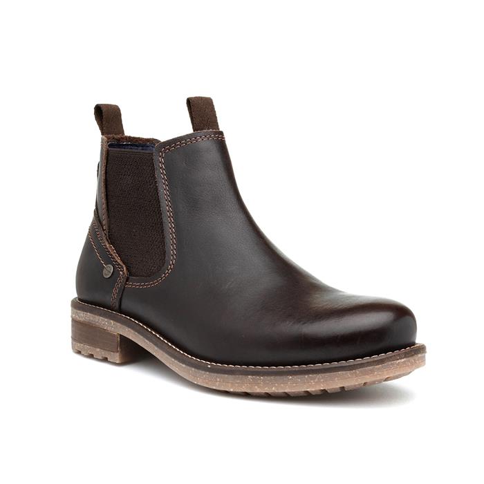 Image of Wrangler Hill Mens Brown Leather Chelsea Boot